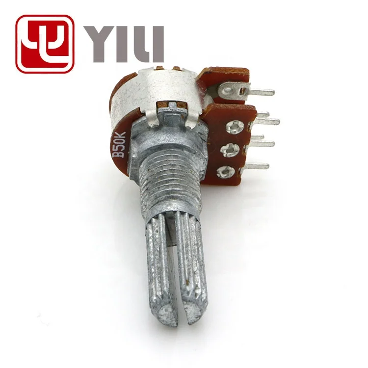 Rk125gs 8 Pin Rotary Potentiometer 12mm Dual Gang Potentiometer Switch