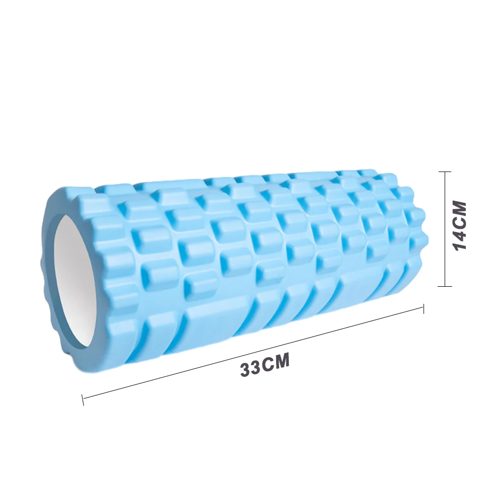 

33cm Sport Fitness Foam Roller Yoga Block Gym Pilates Yoga Exercise Back Muscle Massage Roller Home Training Equipment, Customized color