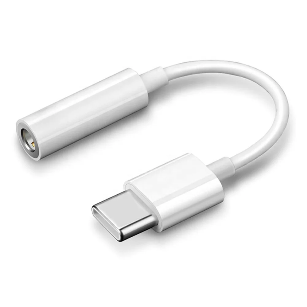 

Type-C to 3.5 mm earphone adapter headphone audio adapter cable for Android