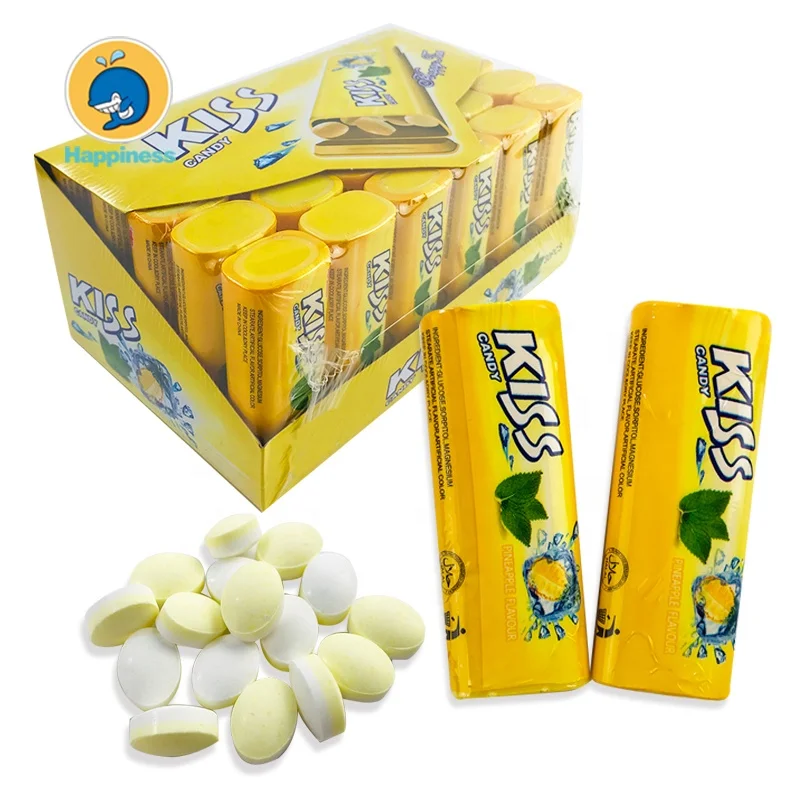 

wholesale fruity taste kiss candy cool flavor mint candy