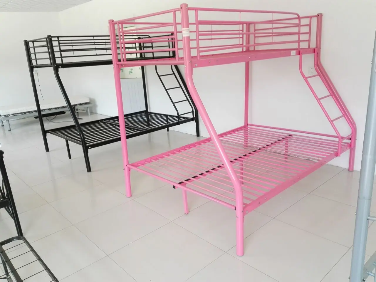 Children And Adults Metal Triple Bunk Bed Frame Iron Double Decker