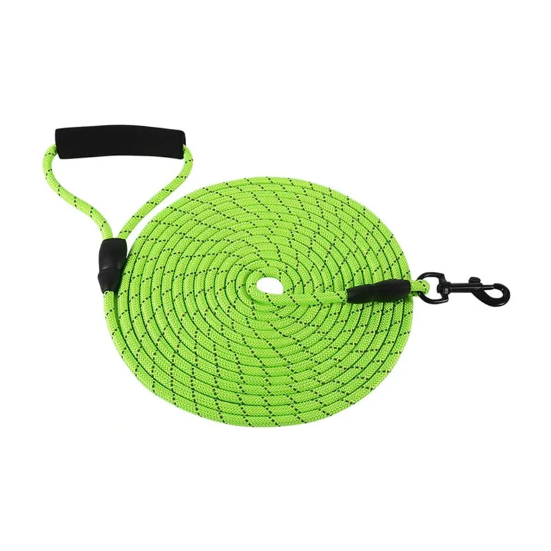 

Dropshipping Long Training Pet Travel Nylon Braided Rope Waterproof Dog Leash With Soft Handle, Picture shows