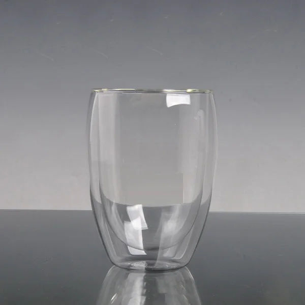 Customized Unbreakable Double Wall Drinking Glass Tea Coffee Cup