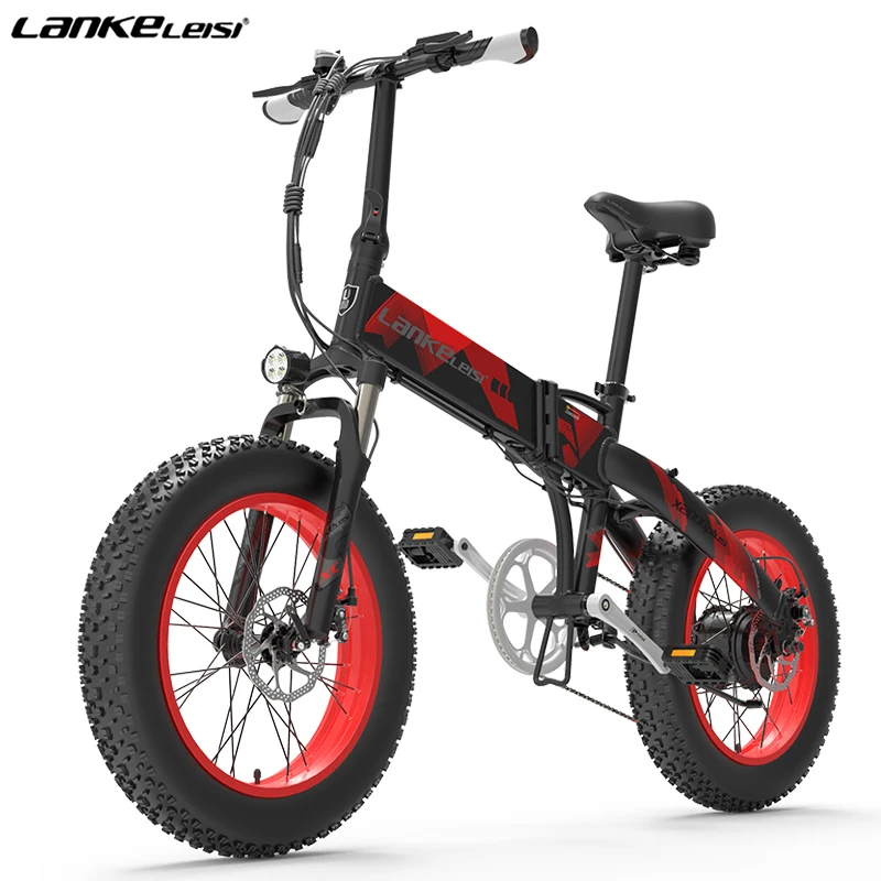 

LANKELEISI X2000PLUS 1000W e bike 20 inch foldable ebike 48V14.5AH lithium battery fat bike Aluminum alloy frame