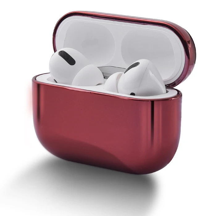 

360 Protection Fashion Solid Color Electroplated Design Wireless Earphone Cover Protective Case For Airpod pro Case