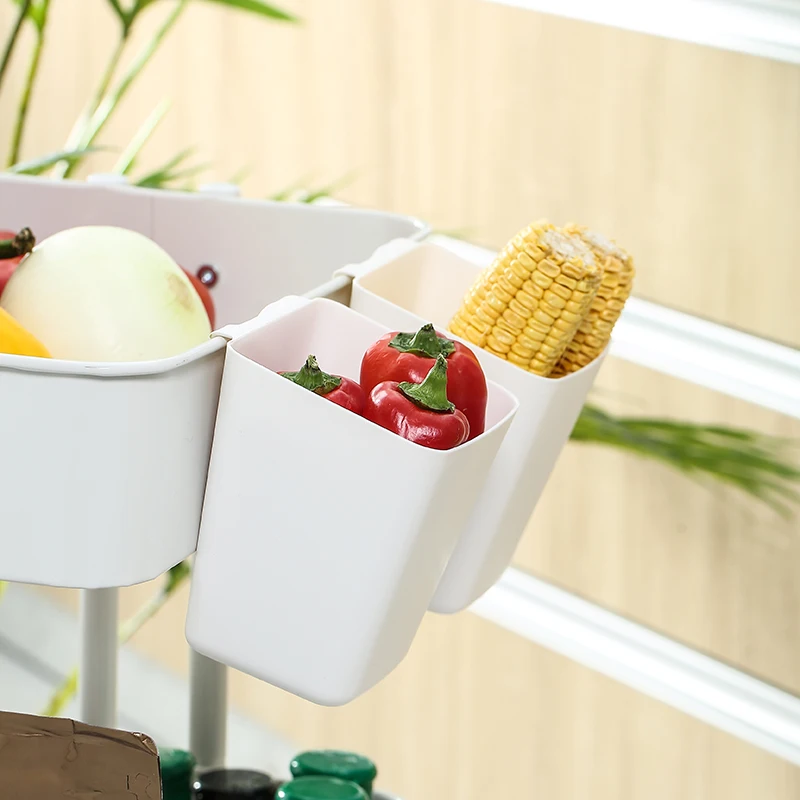 

Multigrid hangable storage box plastic white storage box hot selling storage box