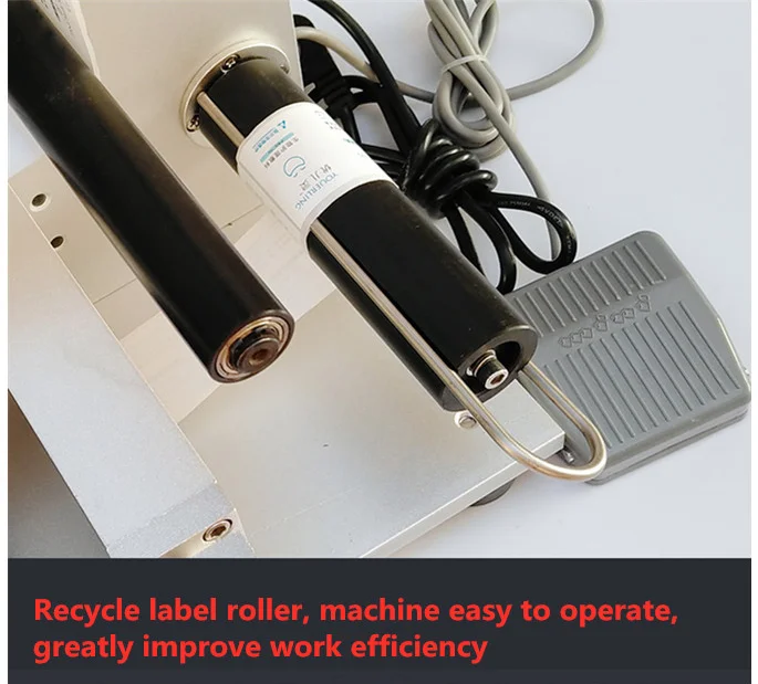High Efficiency Flat Surface Labeling Machine with Date Coder 40-60pcs/min Speed and ±1mm Accuracy