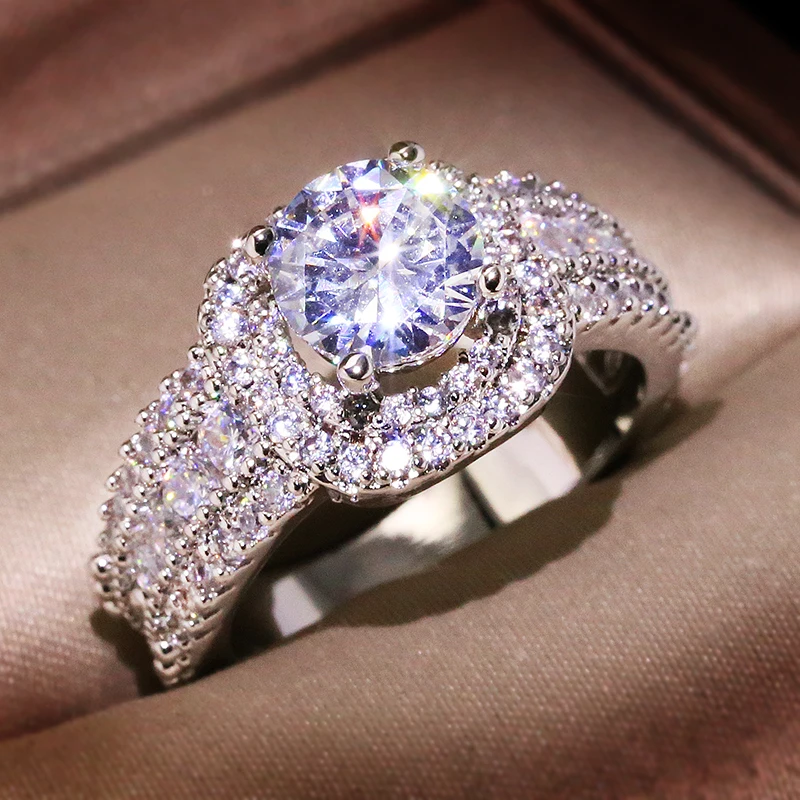

Fashion Jewelry Wholesale Price KYRA0943 CZ Rings Jewelry ring for women, Silver