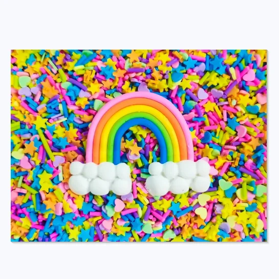 

Kawaii Rainbow Polymer Clay Sprinkles For DIY Craft Accessories