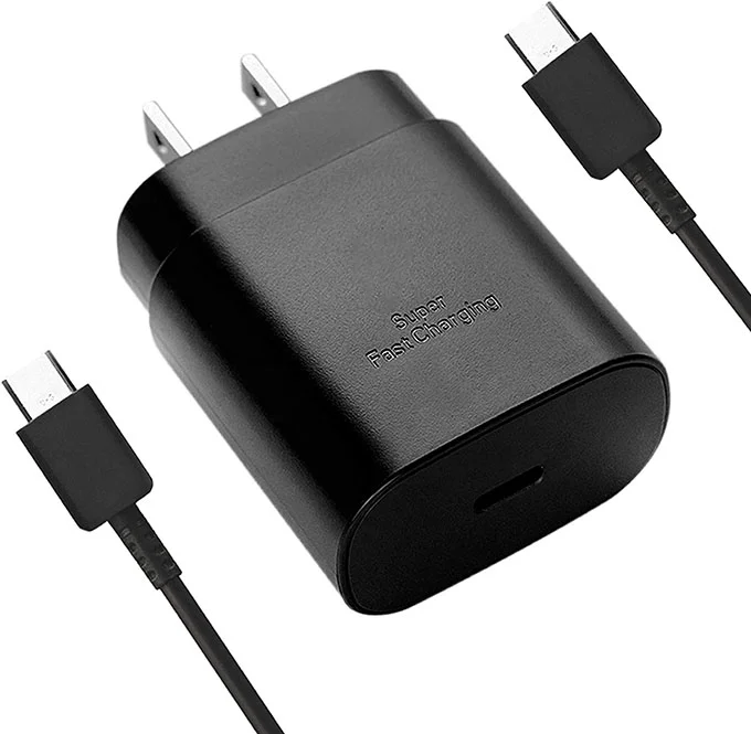 

US EU Plug 25W USB 3.0 PD Type C Fast Wall Charger 1M USB C cable For Samsung Note10/S21