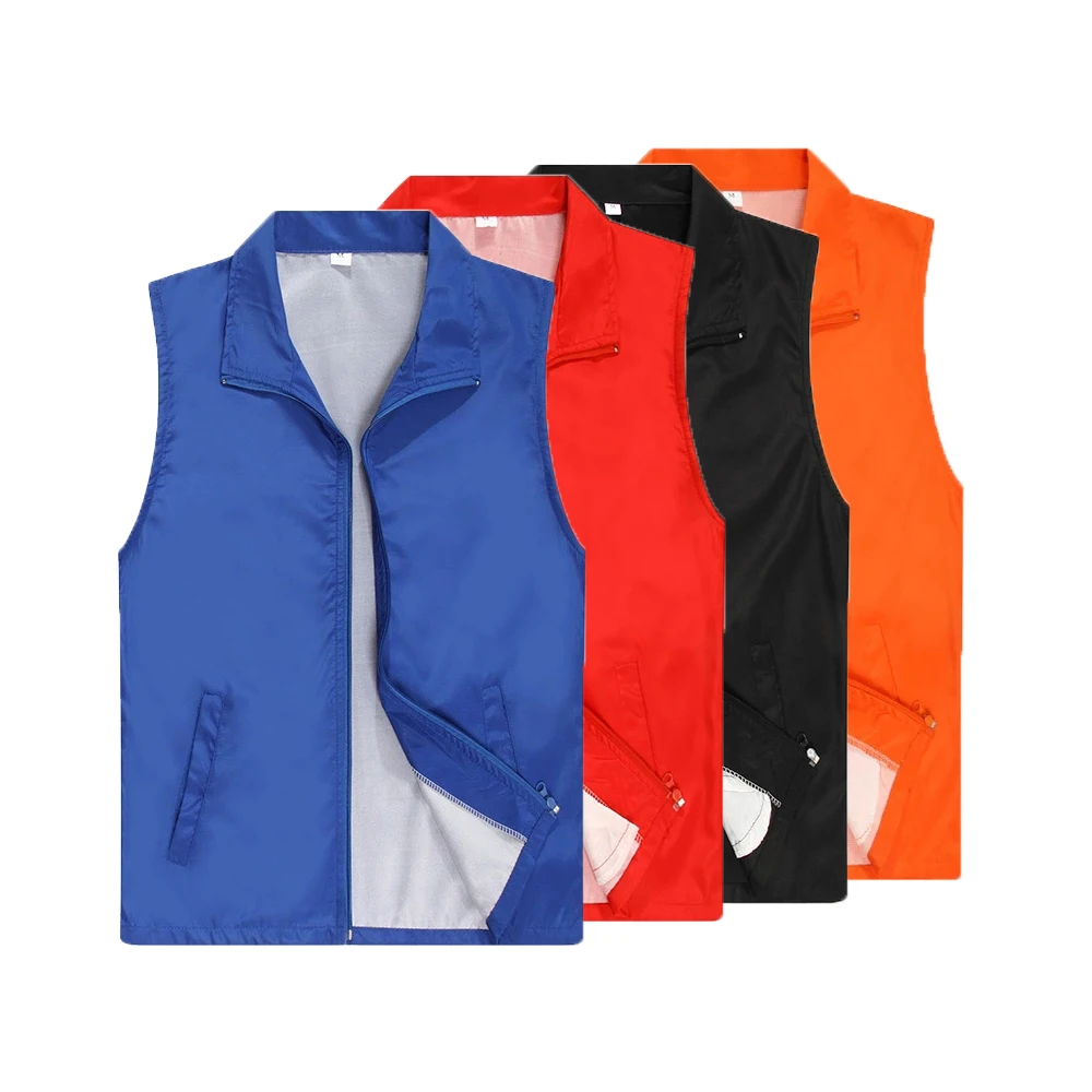 

Unisex Two Layer Fabric Vest Bibs for Promotion fishing Advertising Marketing Workers Volunteer Vest Waistcoat