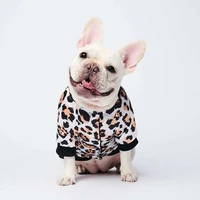 

2020 Dog Accessories Leopard Print Dog Clothes Teddy Jacket Corgi Cotton Thick 3XL Dog Coats