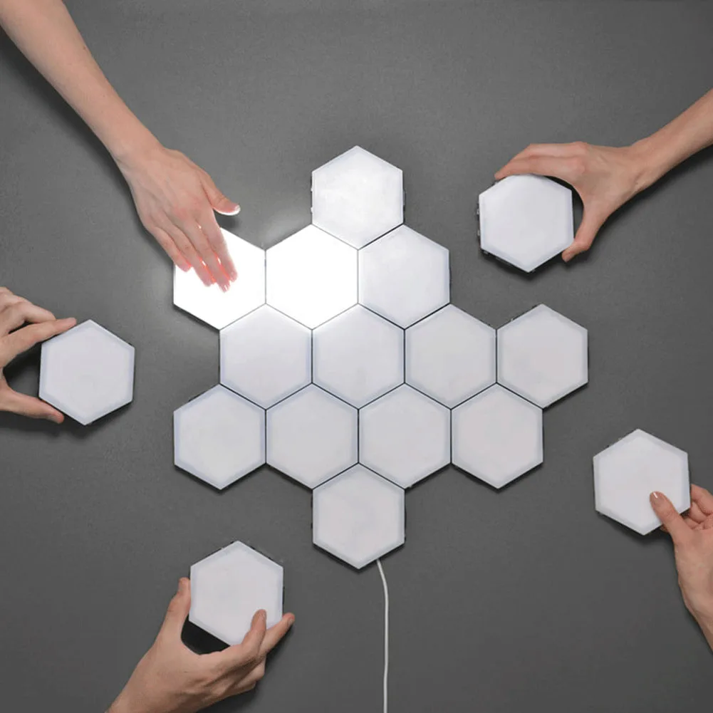 Gaming Room Lights Phone App controlled Light Color Changing Hexagonal Led Light For Room Decoration