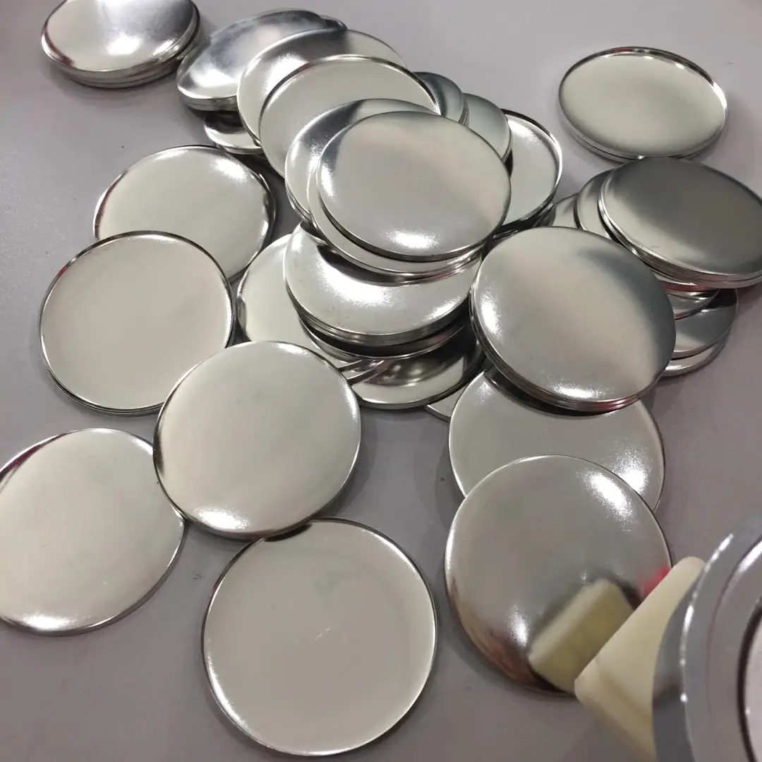 China wholesale 58mm metal material high quality round pin button badge for badge machine