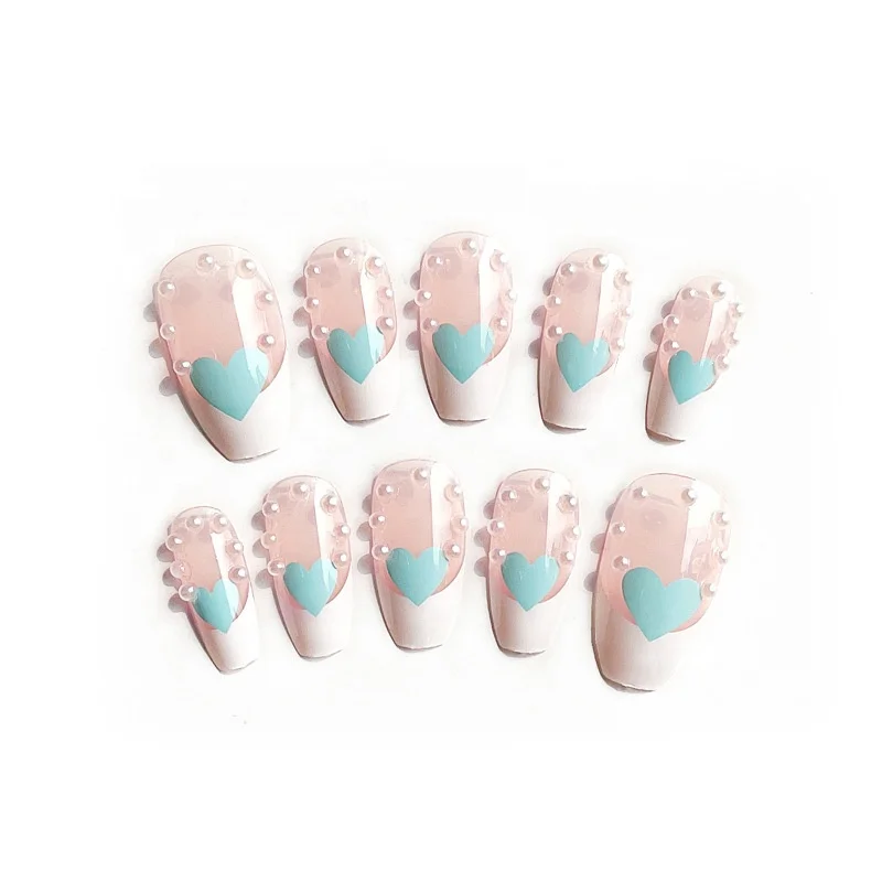 

Pearl Love Wear Nail Patch Women's Fashion Temperament Nail Patch, Picture