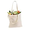 customized beach shopping blank large plain with custom printed logo zipper grocery cotton tote canvas bag