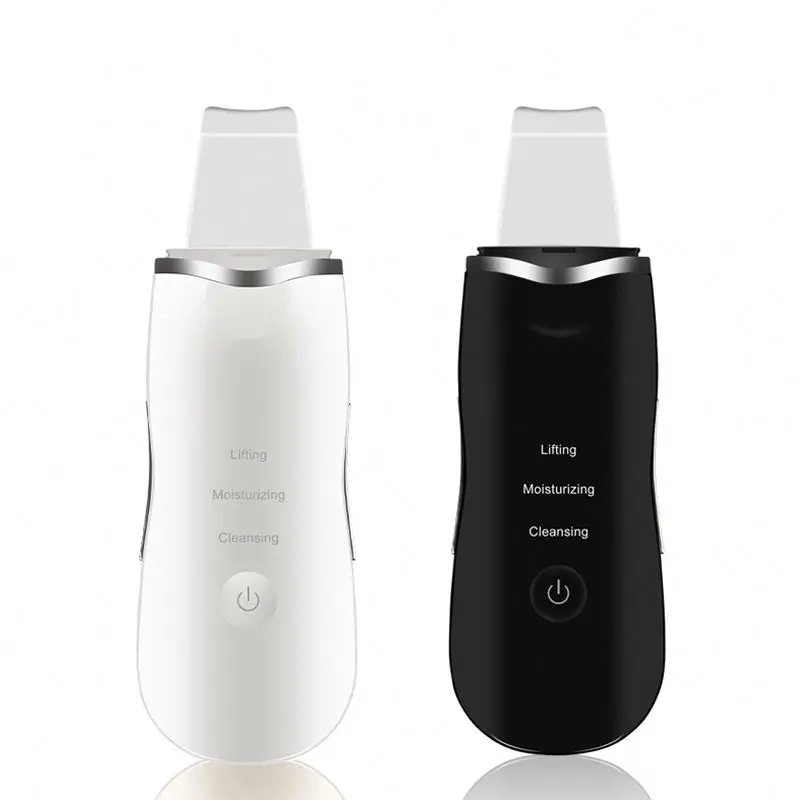 

Sonic Peeler Facial Skin Scrubber Facial Silicone scraping machine skin scrubber, White+black