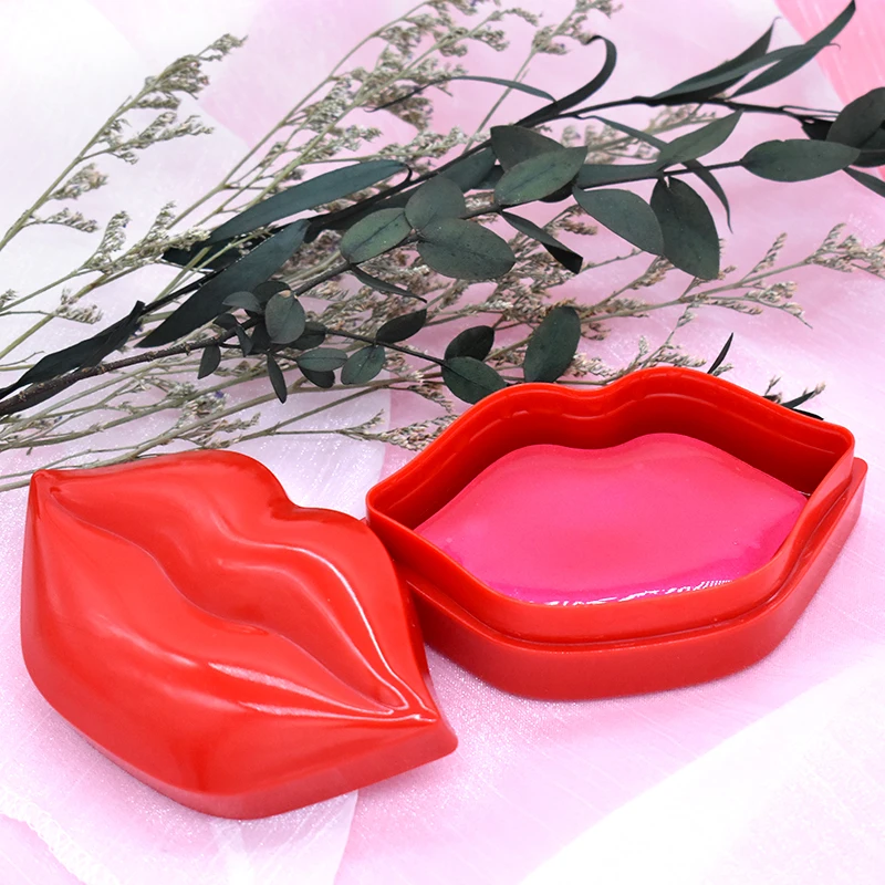 

EXW Price 20PCS Packed in Can Lip Patch Moisturizing Remove Dead Skin Crystal Collagen Lips Mask OEM Private Label, Gold,pink,red,customorized