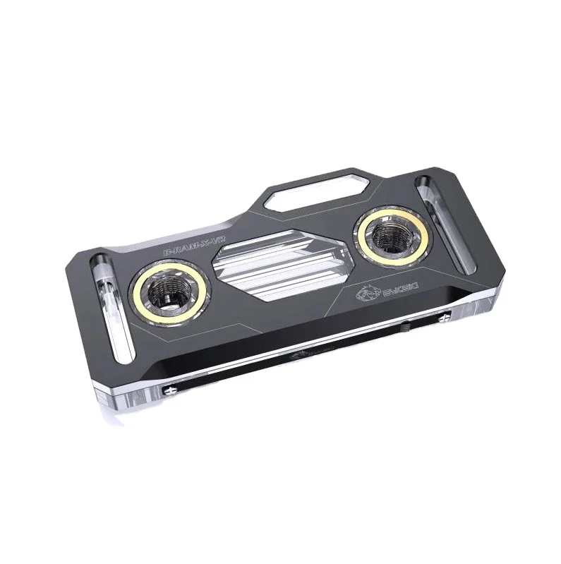 

Bykski RAM Water Block RGB, Copper Radiator + Aluminum Cover, Memory Liquid Cooler 2/4 Channels 5V/12V SYNC, B-RAM-X-V2, Black/silver