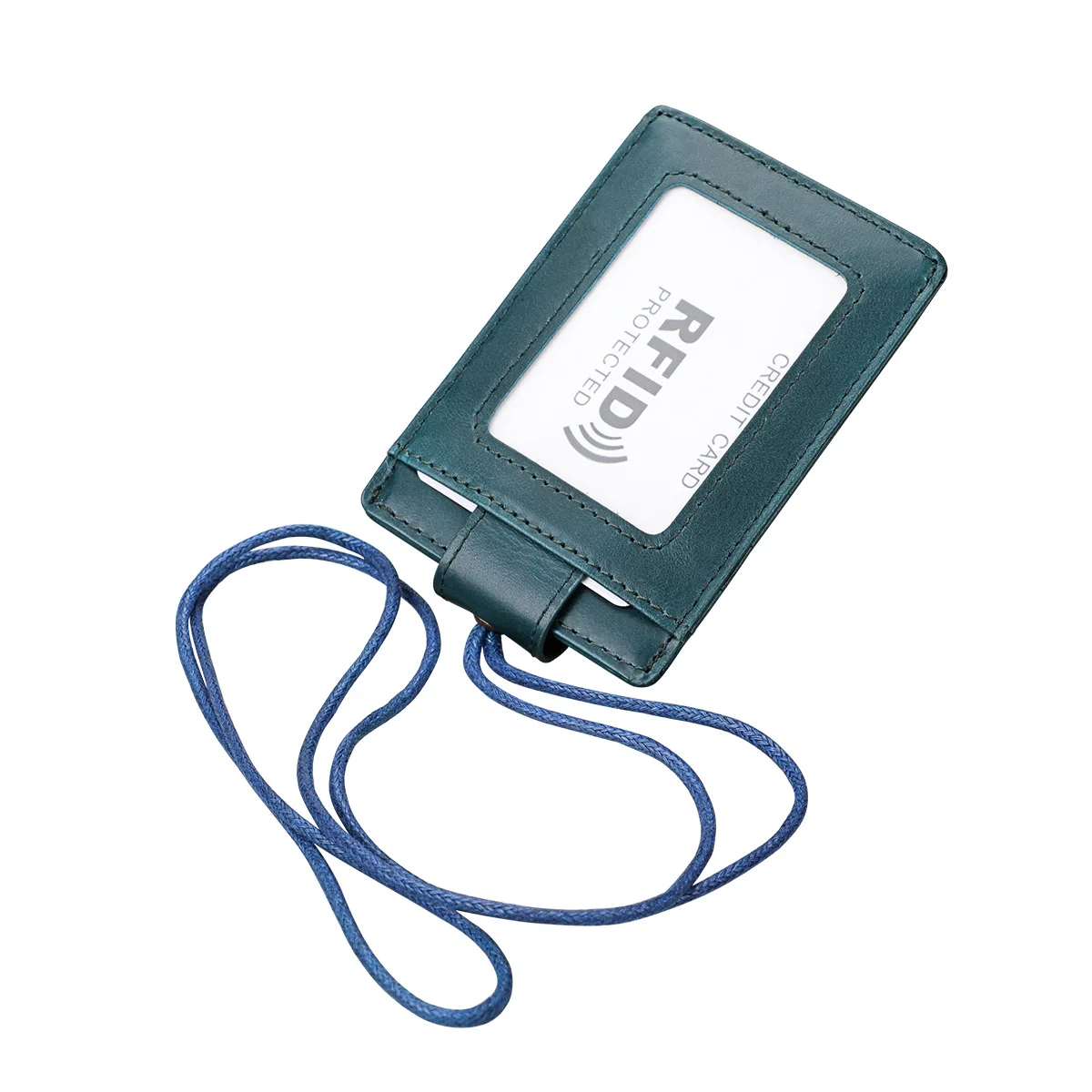 

Custom Leather Card Holder, RFID Blocking Slim Minimalist Leather Credit Cards, Customized
