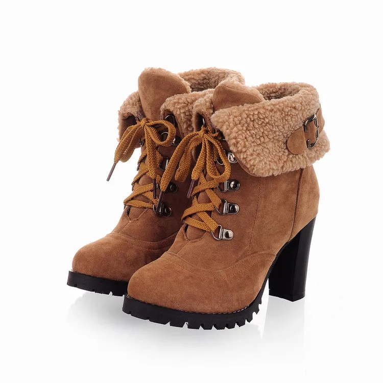 

sh10332a 2021 Autumn shoes women ankle boots big size high heel rubber boots