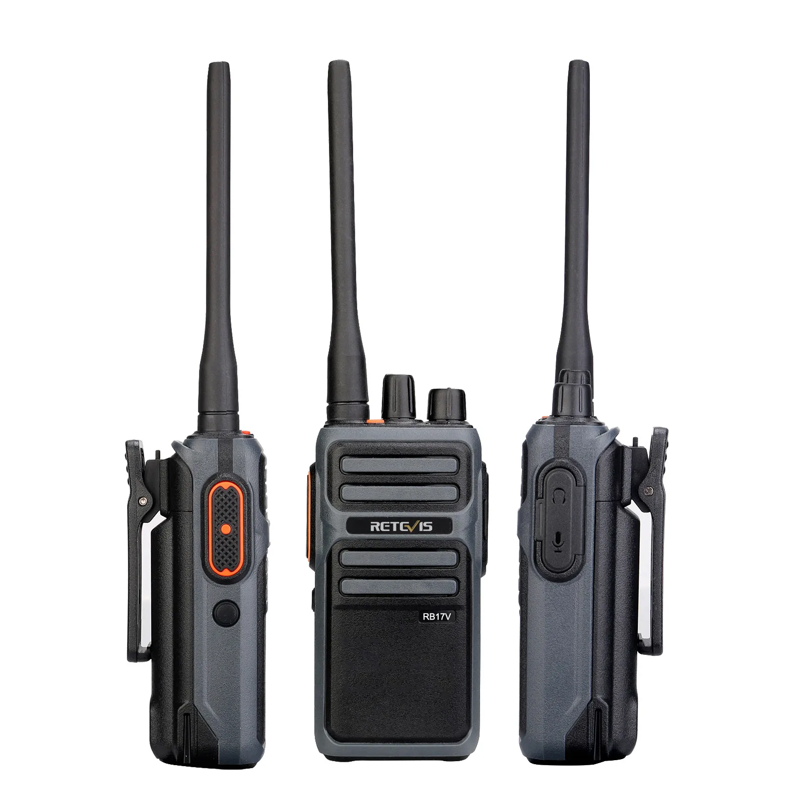 

Retevis RB17V MURS Two Way Radio 5 Channel Free License Handheld walkie talkie 4400mAh remote alarm VOX Monitor Radio