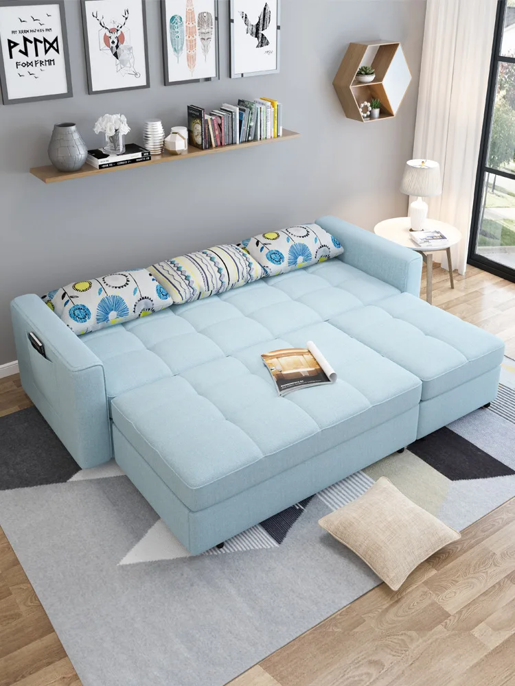 Adjustable Futon German Style Convertible Backrest Upholstered