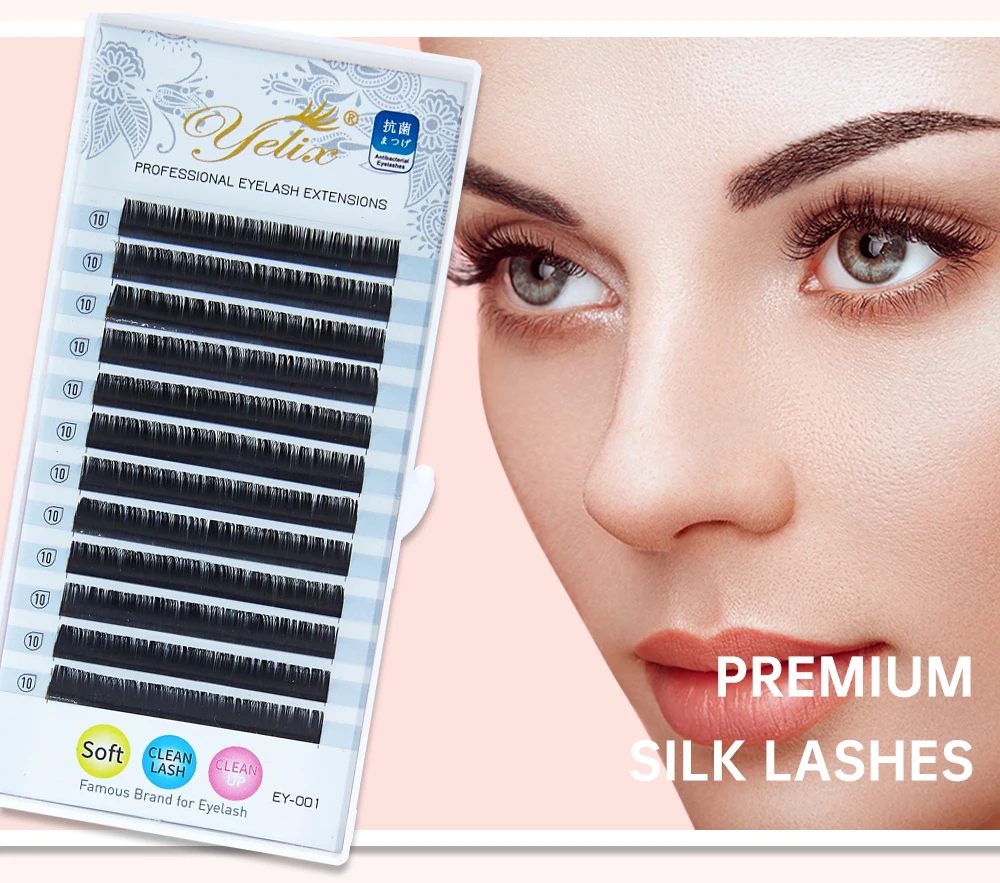 

New Hot sale 1 second easy fan extension volume lashes OEM, Black