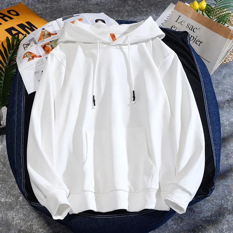 

2021 Solid Color Sweater Hoodies Spring Loose Long Sleeved Hoodie Jacket Men Hoodies Custom Logo, Black,white,gray,red,purple,green,orange,yellow,beige