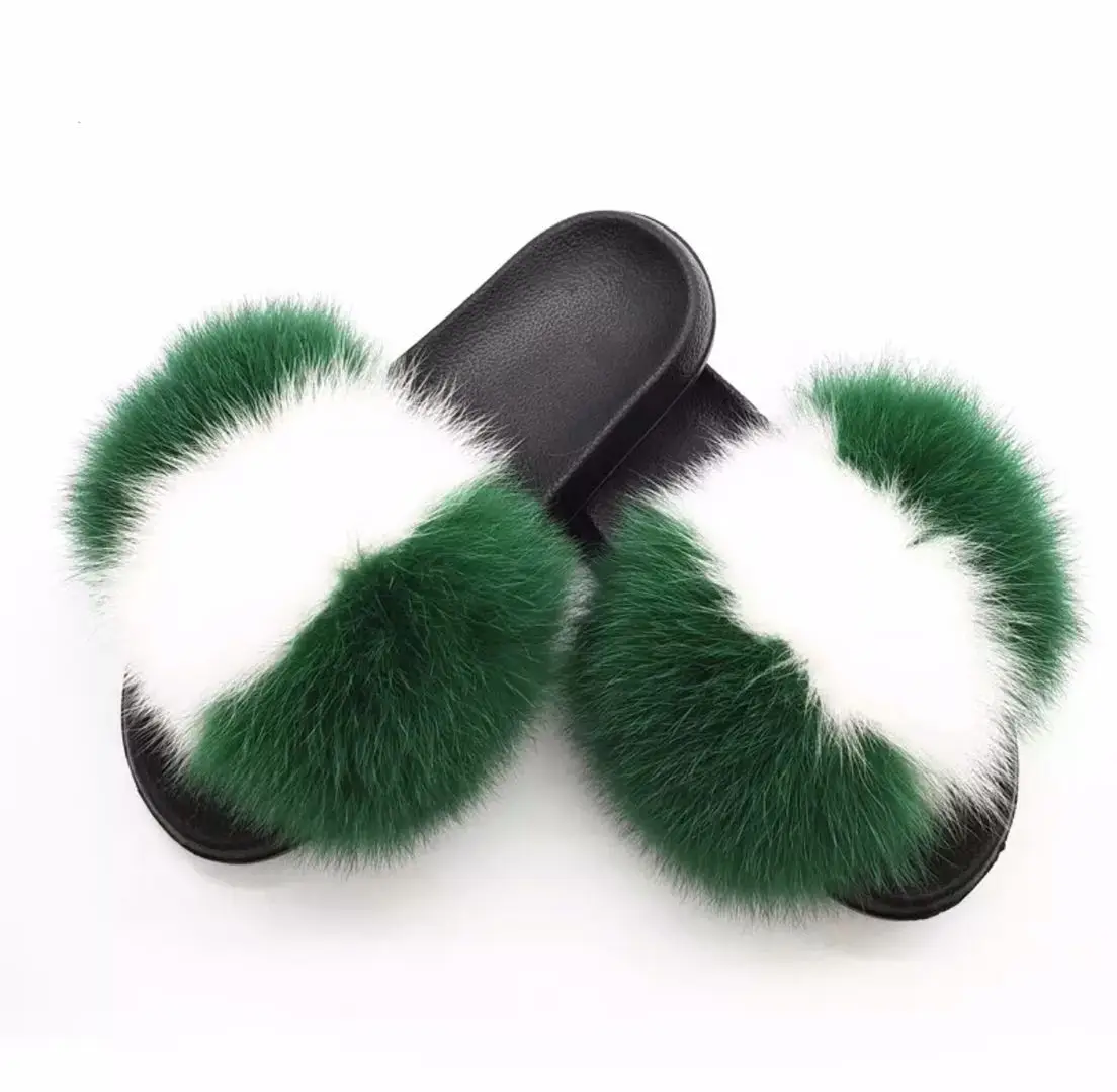 

2021 New arrived pom pom slippers for women direct sale, Customized color