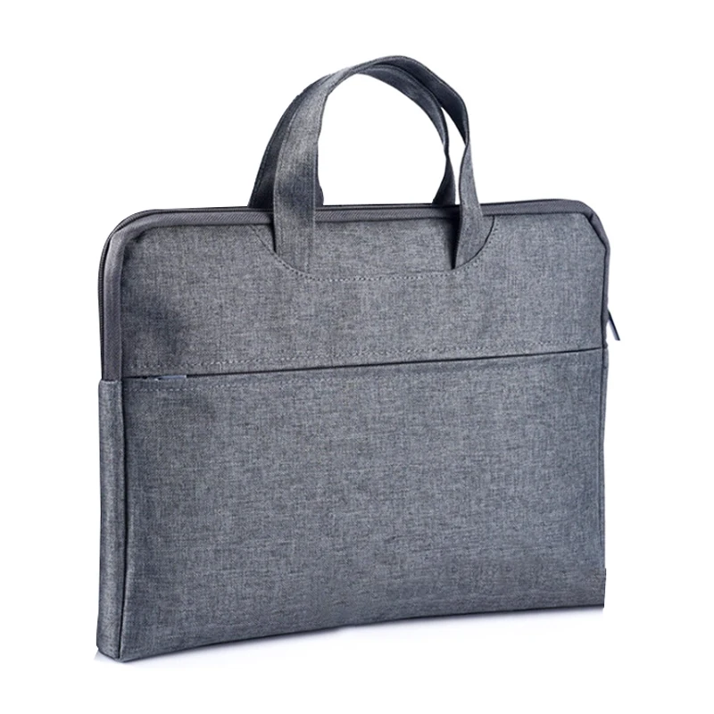 

High Quality Laptop Bag Waterproof Business Laptop Briefcase Messenger Bag, Gray , customized