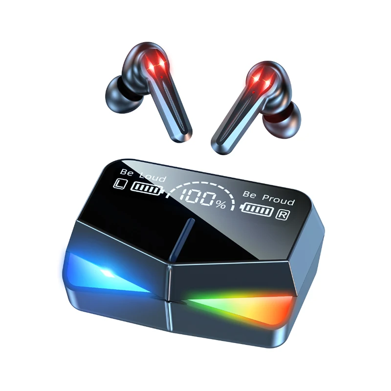 

2021 NEW M28 TWS Gaming Earphone Headset True wireless Earbud gaming Headphone for game BT call tws earbuds, Black