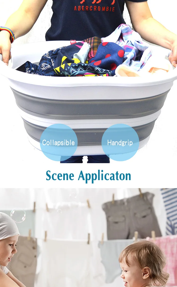 Foldable Storage Container Collapsible Plastic Laundry Basket - Buy ...