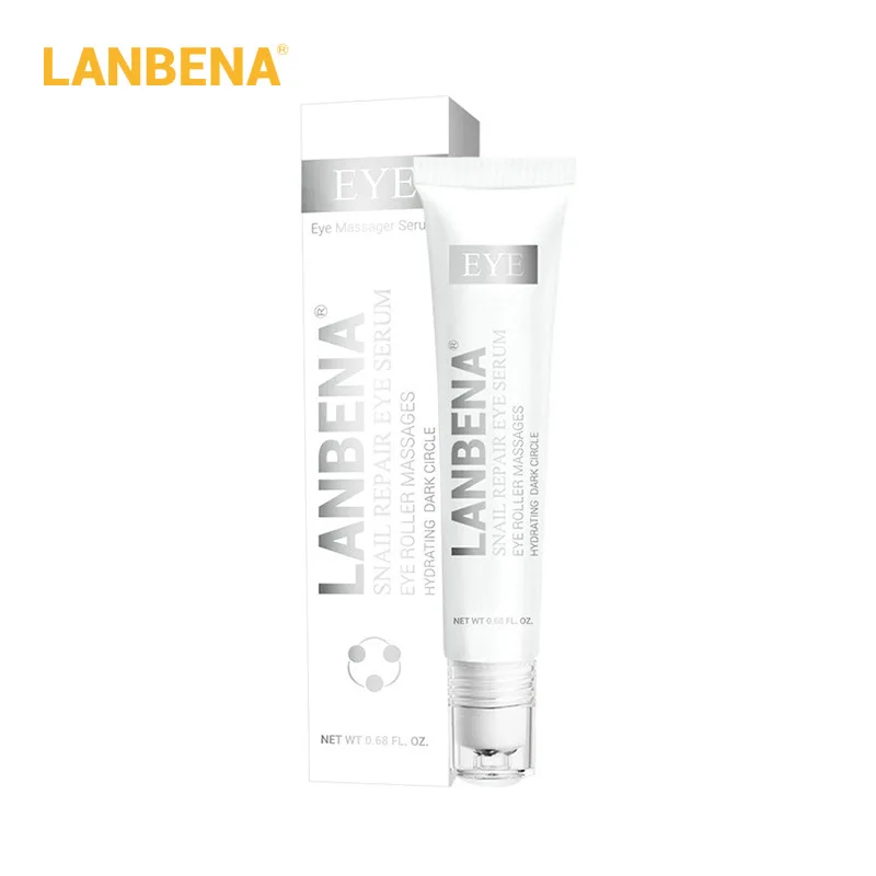 

LANBENA 20 Ml Polypeptides Roll-On Eye Cream Anti-Aging Anti-Wrinkle Lifting Eye Cream Snail Repair Nourish Eye Serum, White