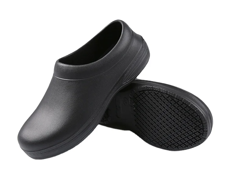 

Lightweight Soft EVA Men Women Hotel Kitchen Work Shoes Non Slip Waterproof Chef Safety Shoes, Black ,dark blue, green