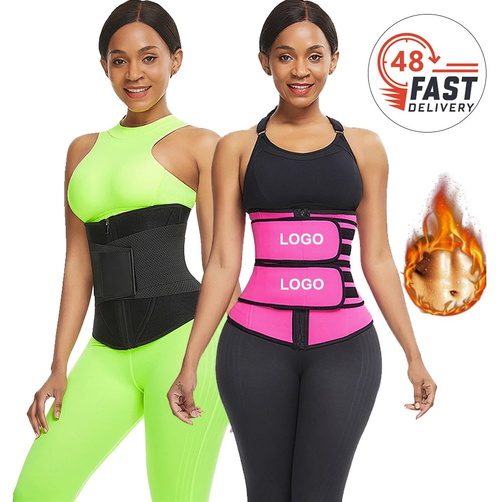

In Stock Women Double Waist Trainer Corset Neoprene Abdominal Control High Compression Slimming Body Shapers Belt