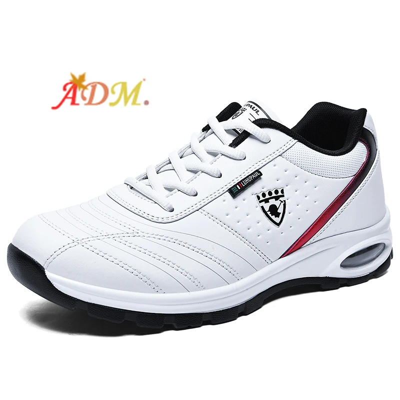 

ADM 2021 New Products Men'S Leather Shoes Outdoor Entertainment Flat Cushion Men'S Shoes Walking Sneakers, 2 colors