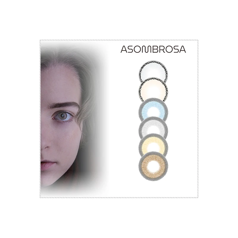 

2021 Wholesale New 14.0mm natural color contact lens beauty lente de contato most soft colored contacts eye lenses, 6 colors