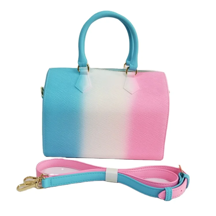 

Hot Sale Pillow Shape Ladies Hand Bags Purse Tote Bags Colored Women Jelly Tote Bags