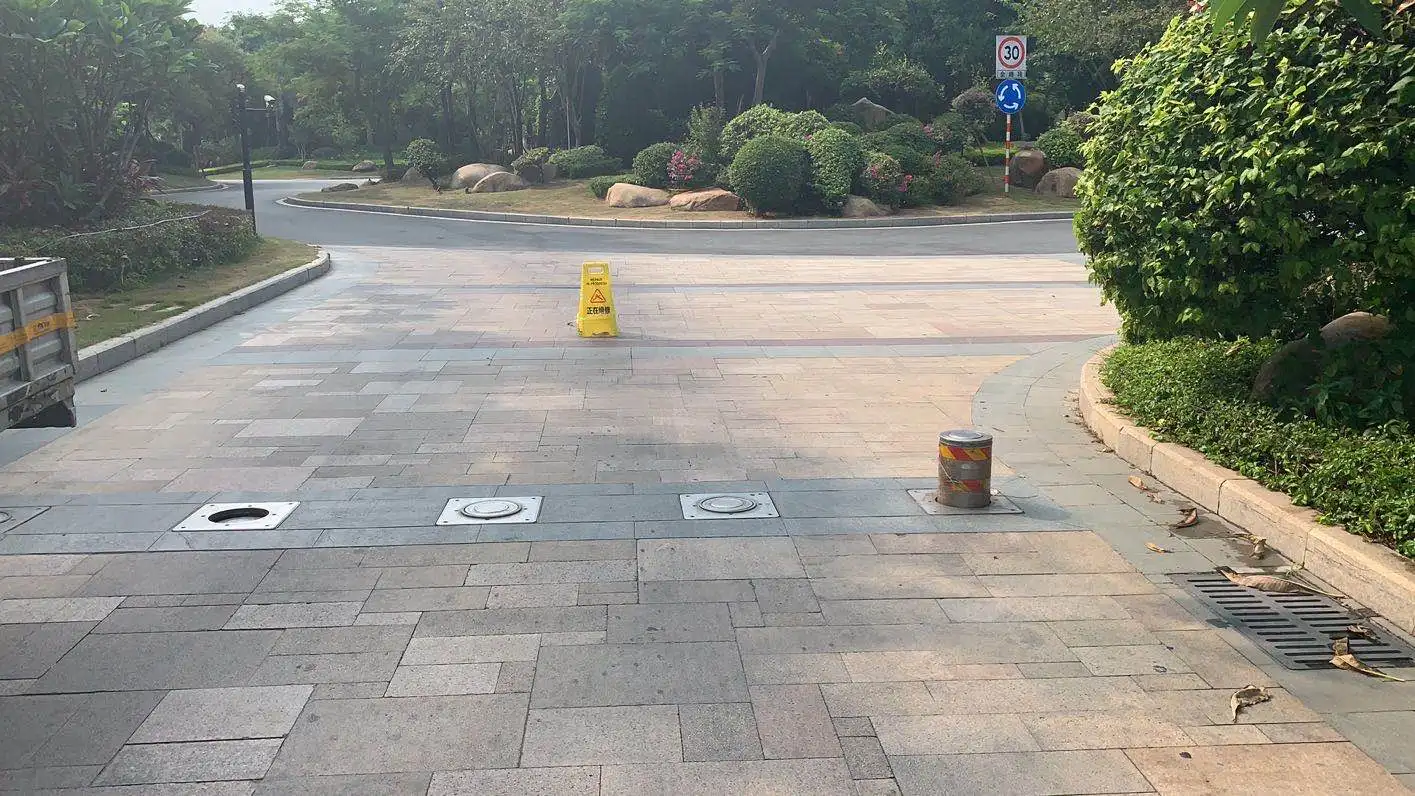 
Lifting Hydraulic function integrated mechanism of safety and protection column for road block / explosion-proof device 