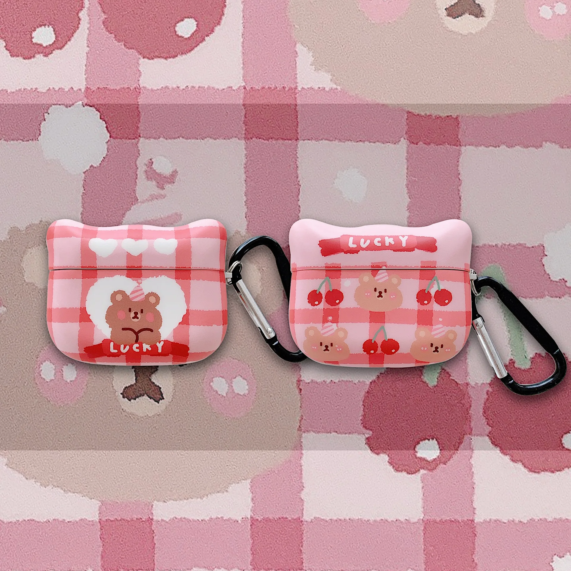 

Free Shipping Cartoon Hello Kitty Shape Bear Earphone Case for Airpods pro 1 2 Soft Headset Shell, Cute