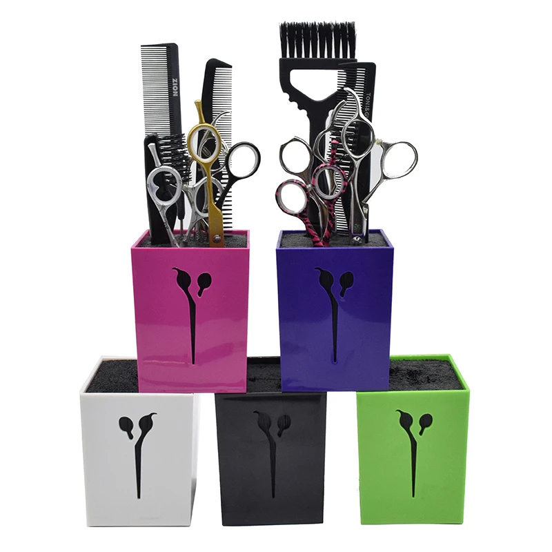 

Nylon barber's barber shop dressing room essential tools scissors storage rack