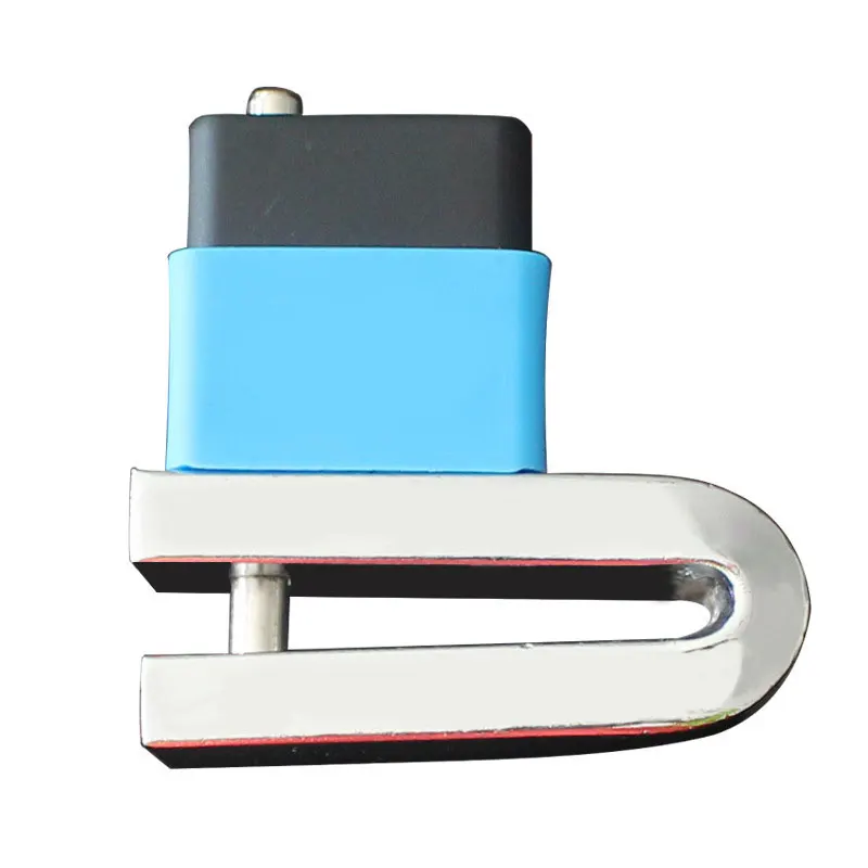 

Portable Safety Motorcycle Bike Anti-theft Waterproof With dust cover Wheel Disc Brake Lock, Silver