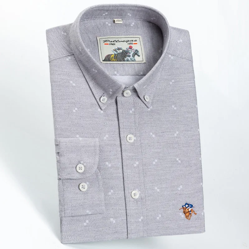 

wholesale plus size slim fit cotton office casual long sleeve shirt for men