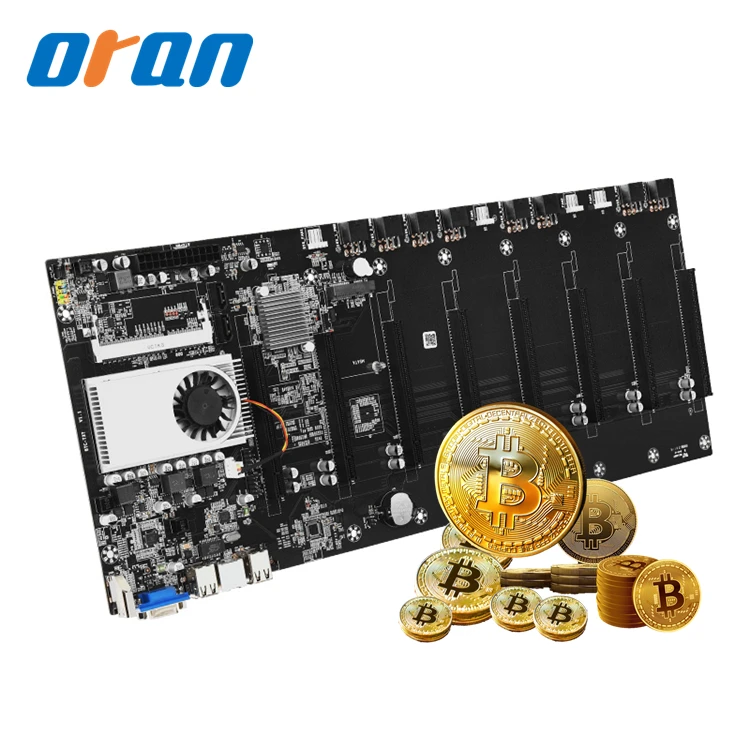 

2021 New Cryptocurrency Mining Rig Bit Coin Mining Motherboard T37 Miner Motherboard Support 8 Gpu