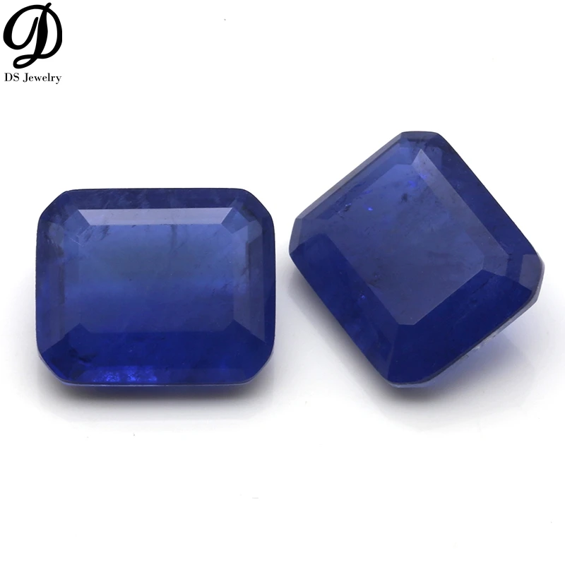 

Wholesale Colored Gems CBX10 Sapphire Blue Crystal Glass Gemstones For Jewelry