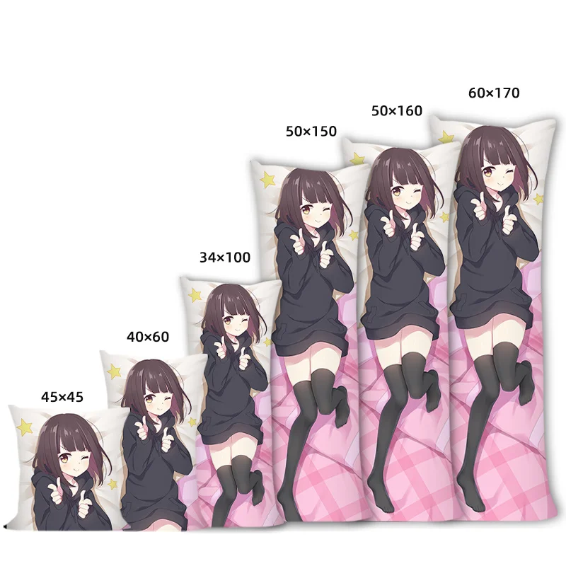 Menhera Chan Cute Girl Anime Custom Dakimakura Pillow case