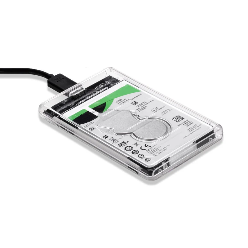 

USB 3.0 to SATA Hard Drive for 2.5" SATA HDD/SSD Hard Drive Enclosure, 5Gbps Data Transfer, UASP, Transparent