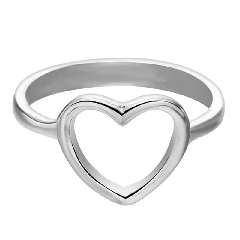 

Simple Peach Heart-shaped Alloy Plating Ladies Jewelry Ring