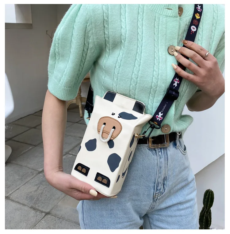 

2022 baellerry fashion cute kids Single Shoulder Messenger square bag small Cows kids coin purses valentines day gifts for women, Picture shows